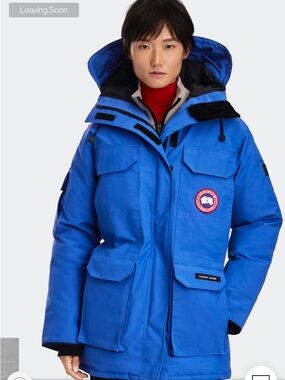 Canada Goose Bright Blue Hooded Puffer Parka
